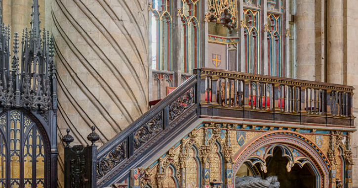 The Bishop's Throne in Durham Cathedral